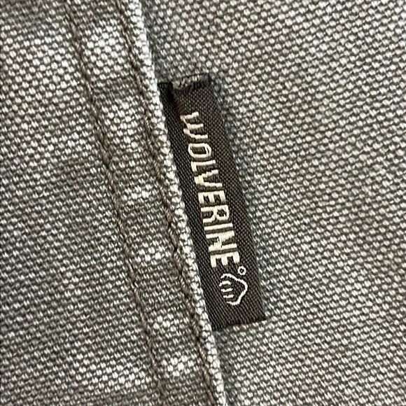 Wolverine Canvas Utility Work Pants Gray Straight Leg Heavy Carpenter Loop 34x30 - Picture 8 of 12